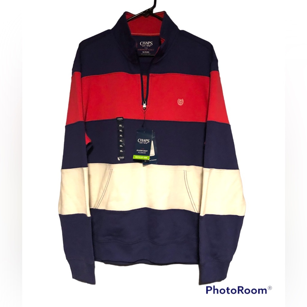 Not for sale. New Chaps men. The everyday fleece sweater. Size XL.